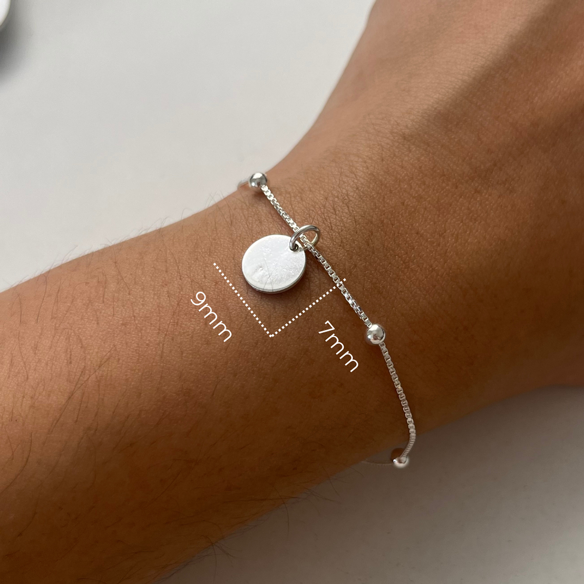 Pulsera Personalizada Bolita - Circular 10mm 2