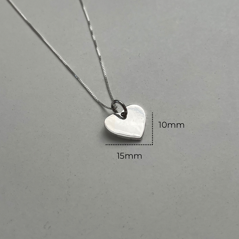 Collar Personalizado Corazón 15mm 2