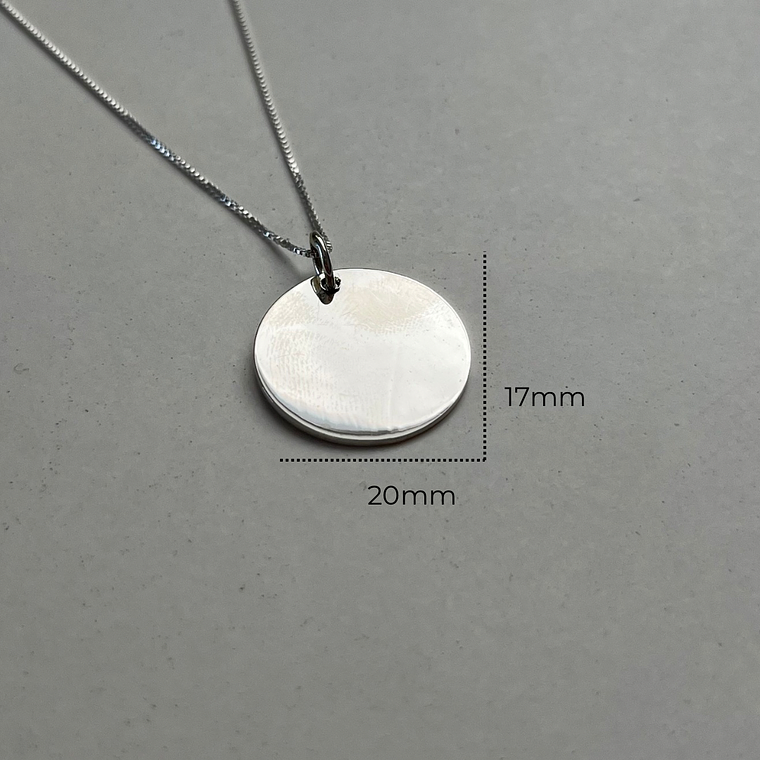 Collar Personalizado Circular 20mm 2