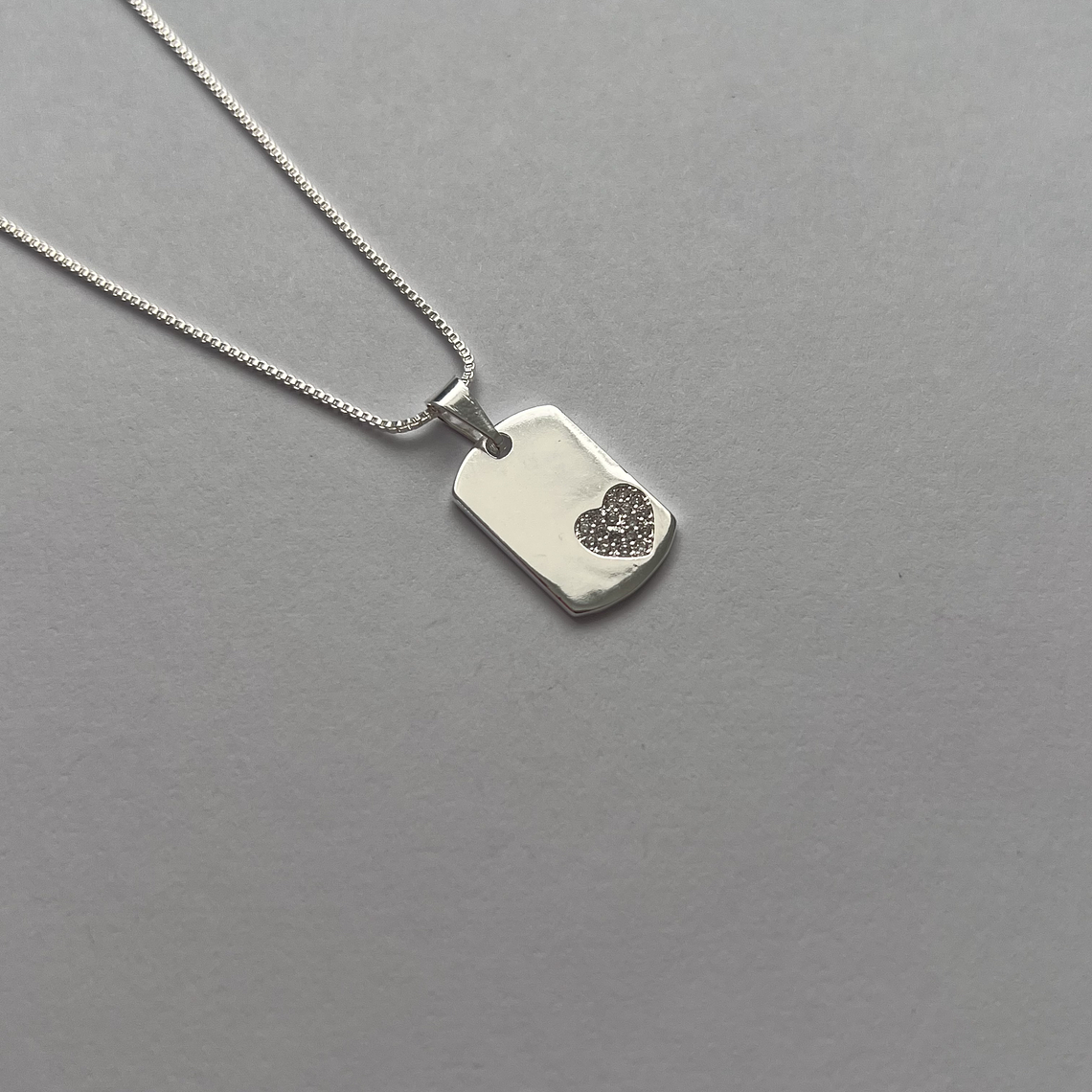 Collar Militar Heart Personalizado 19x13mm 1