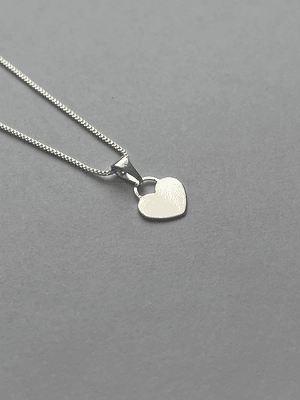 Collar Corazón Mini Personalizado 8x12mm.