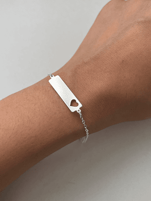 Piocha Heart 20x6mm Personalizada