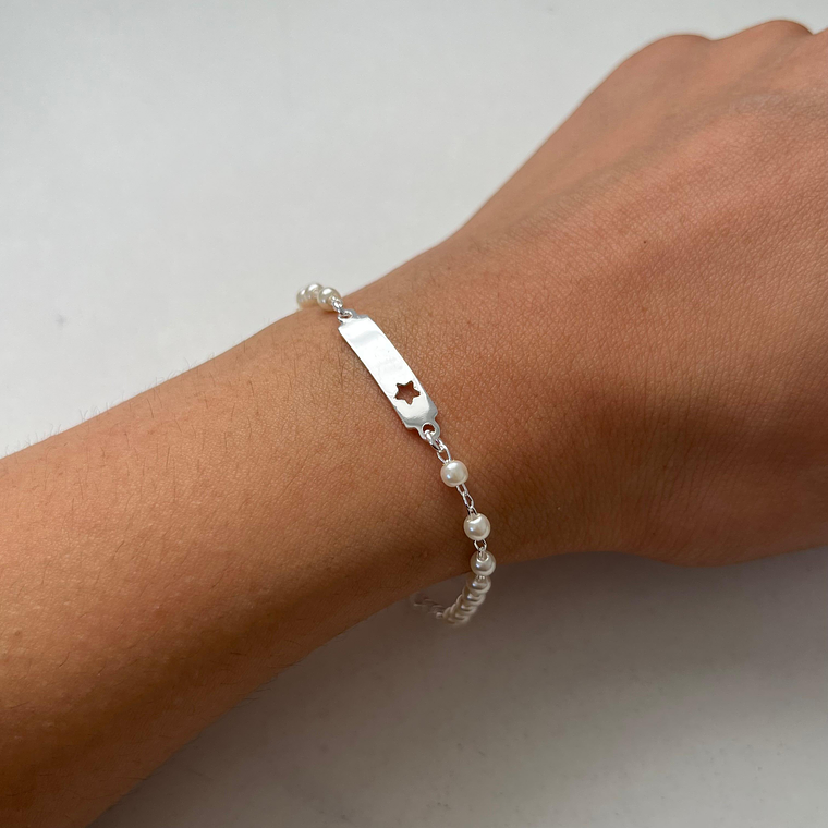 Piocha Star Perla 12mm Personalizada 1