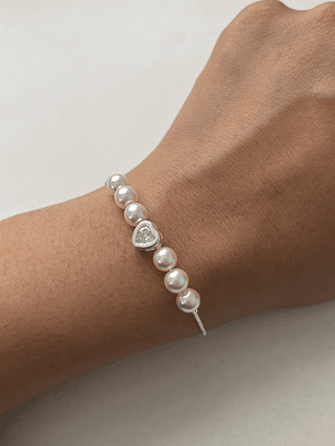 Pulsera Perlitas Heart