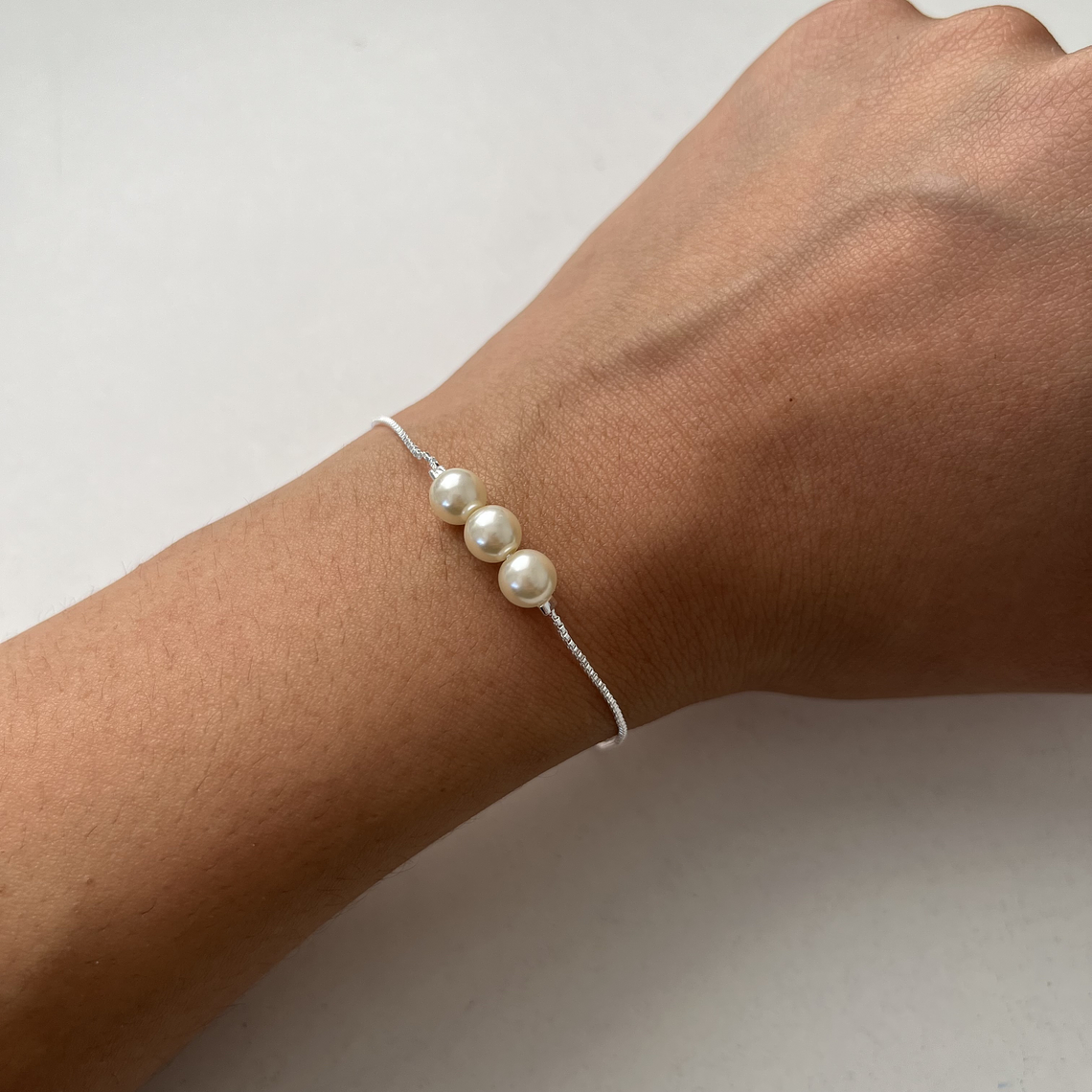 Pulsera Triple Perla 1