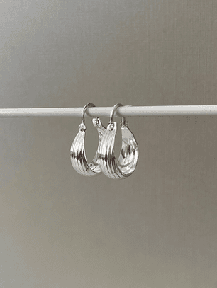 Argolla Bote Rayas 18mm