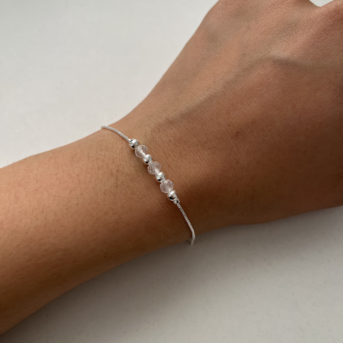 Pulsera Balls Shiny White 1