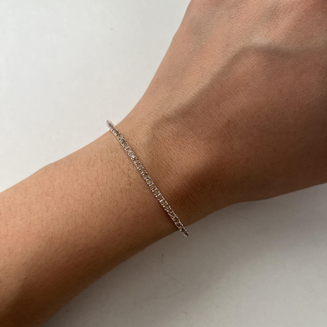 Pulsera Elasticada Beige  1