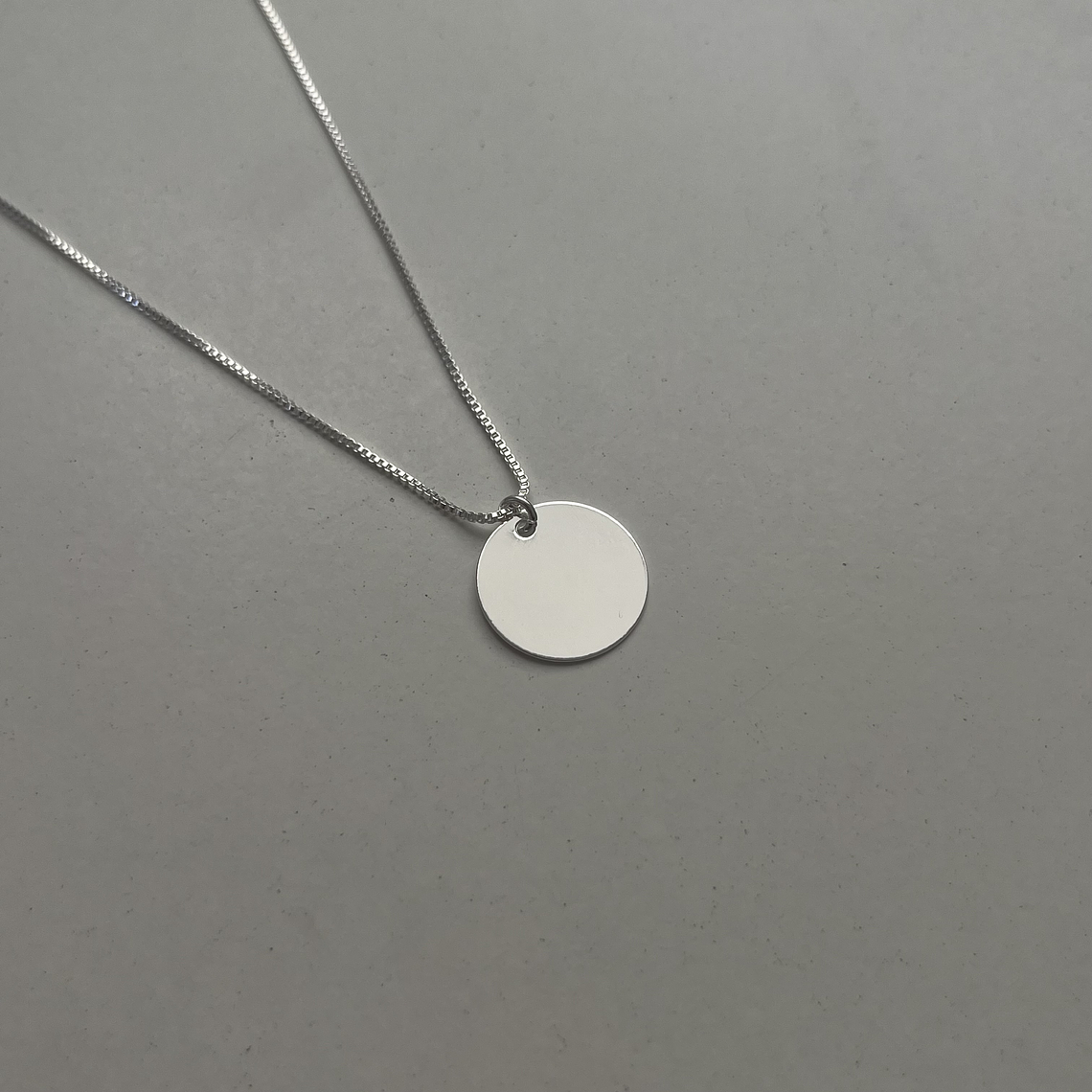 Collar Medalla Redonda 15mm Personalizado 1