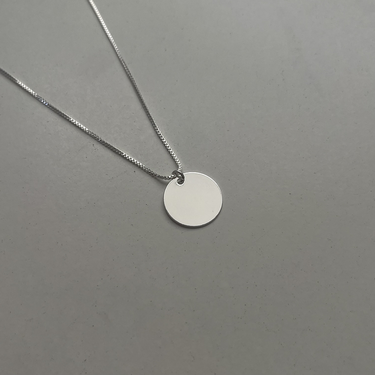 Collar Medalla Redonda 15mm Personalizado 1