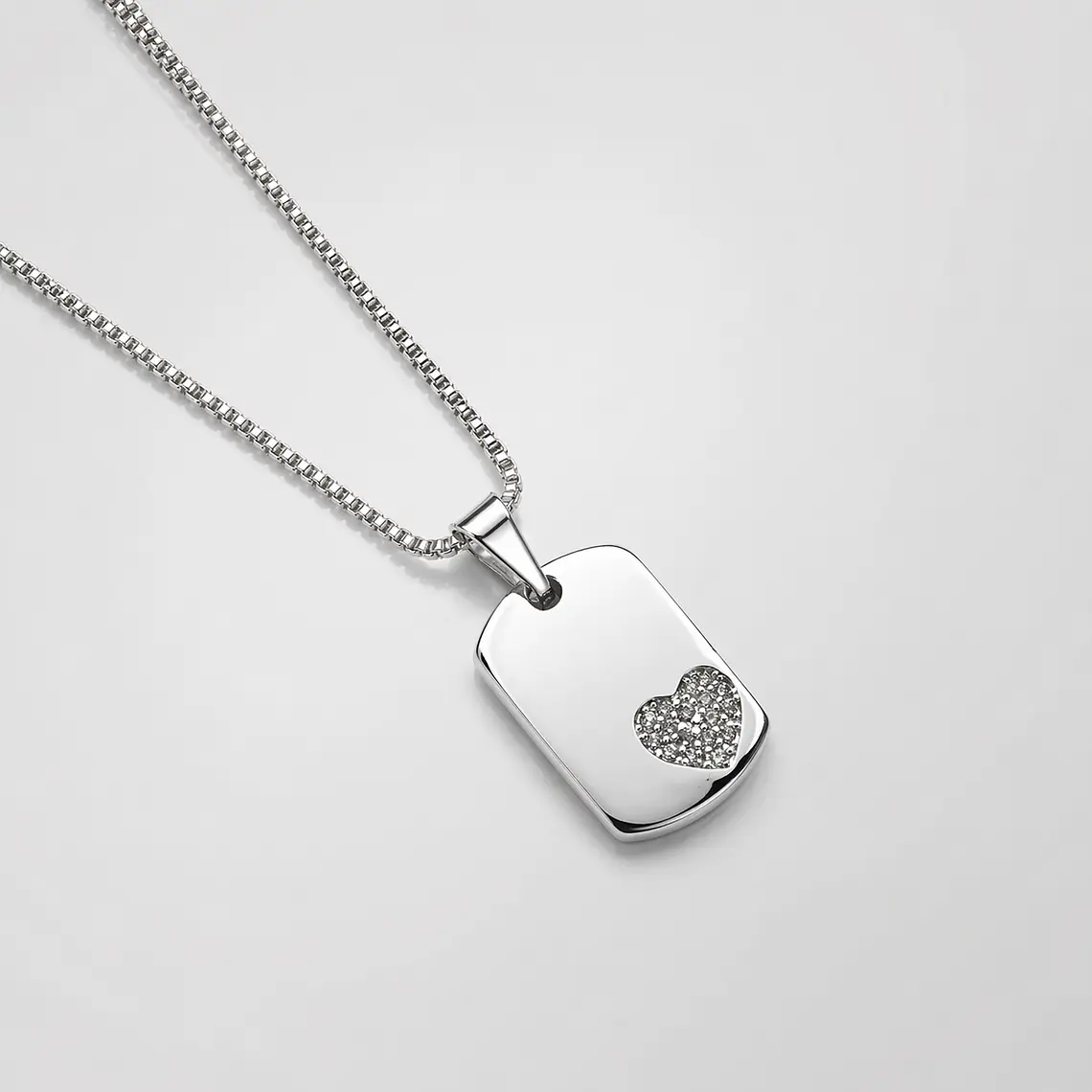 Collar Militar Heart Personalizado 19x13mm 1