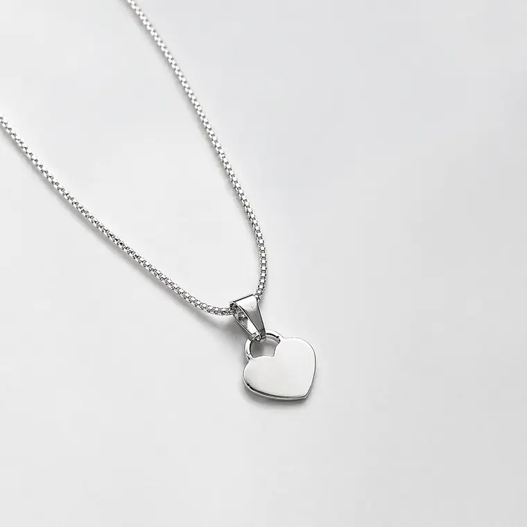 Collar Corazón Mini Personalizado 8x12mm. 1