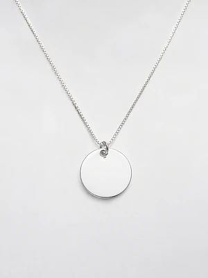 Collar Medalla Redonda 15mm Personalizado