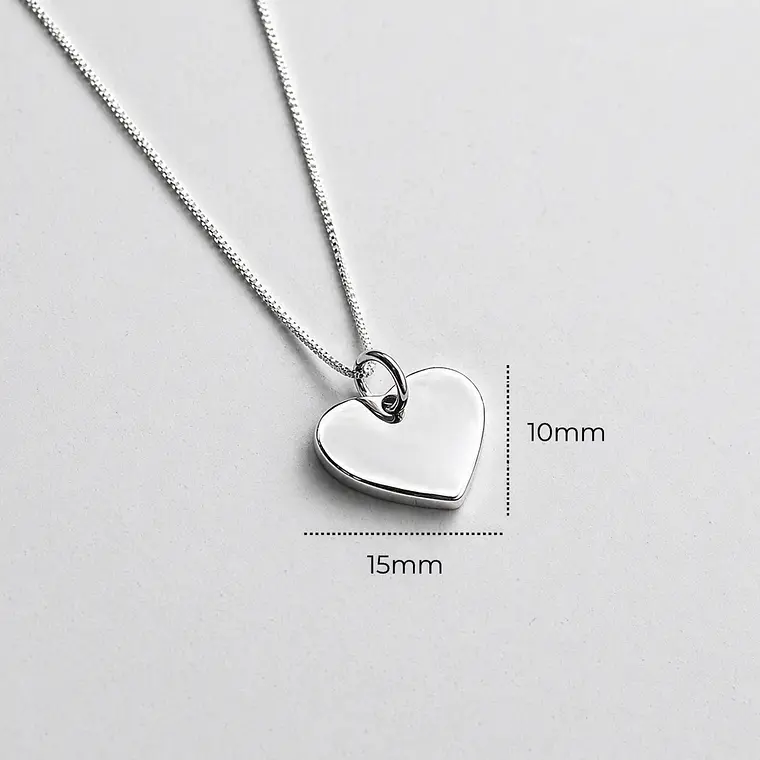 Collar Personalizado Corazón 15mm 3