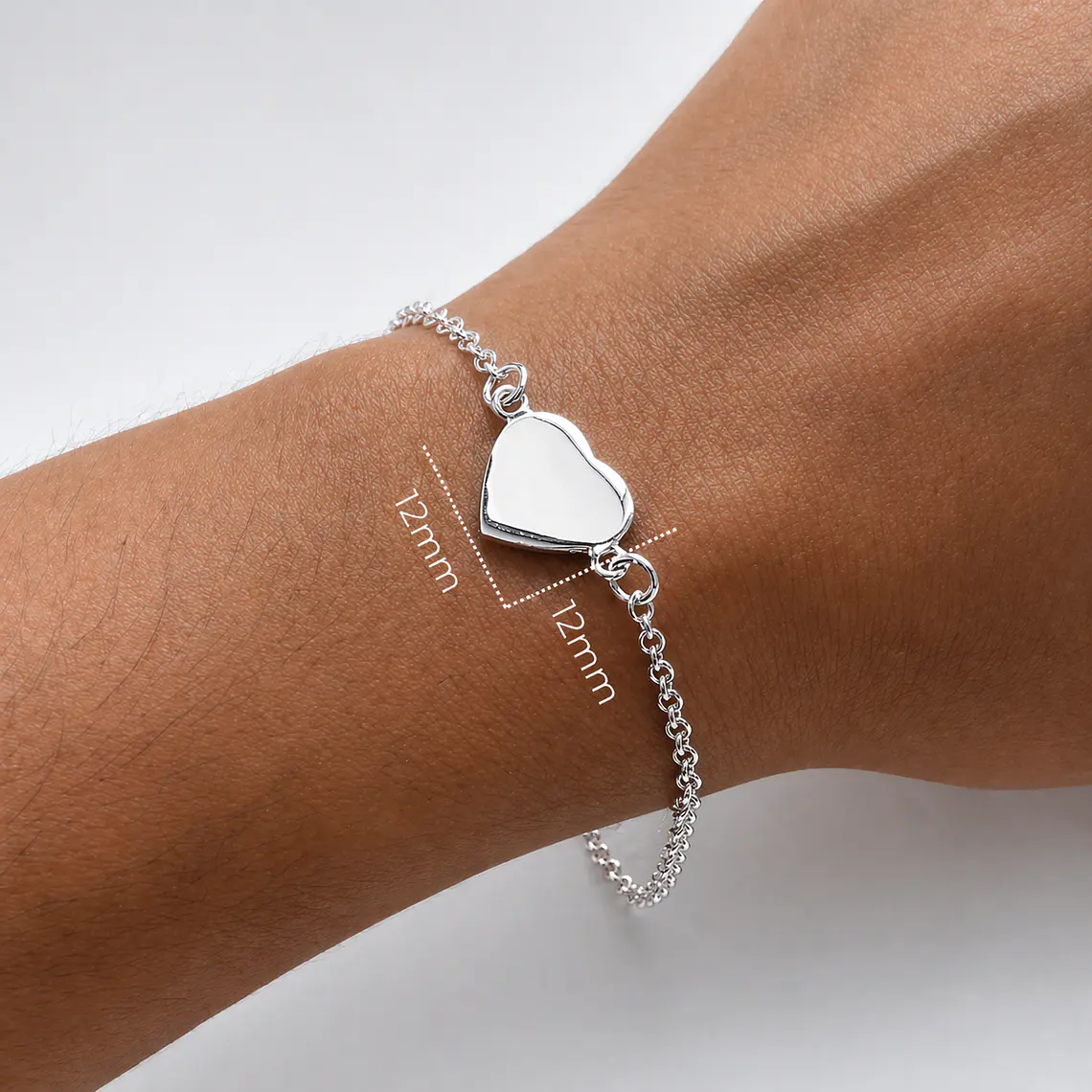 Pulsera Personalizada Corazon 12mm 2