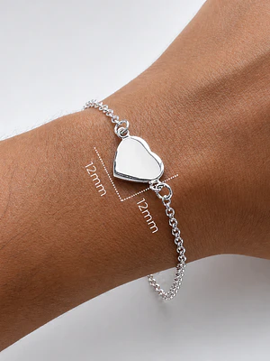 Pulsera Personalizada Corazon 12mm