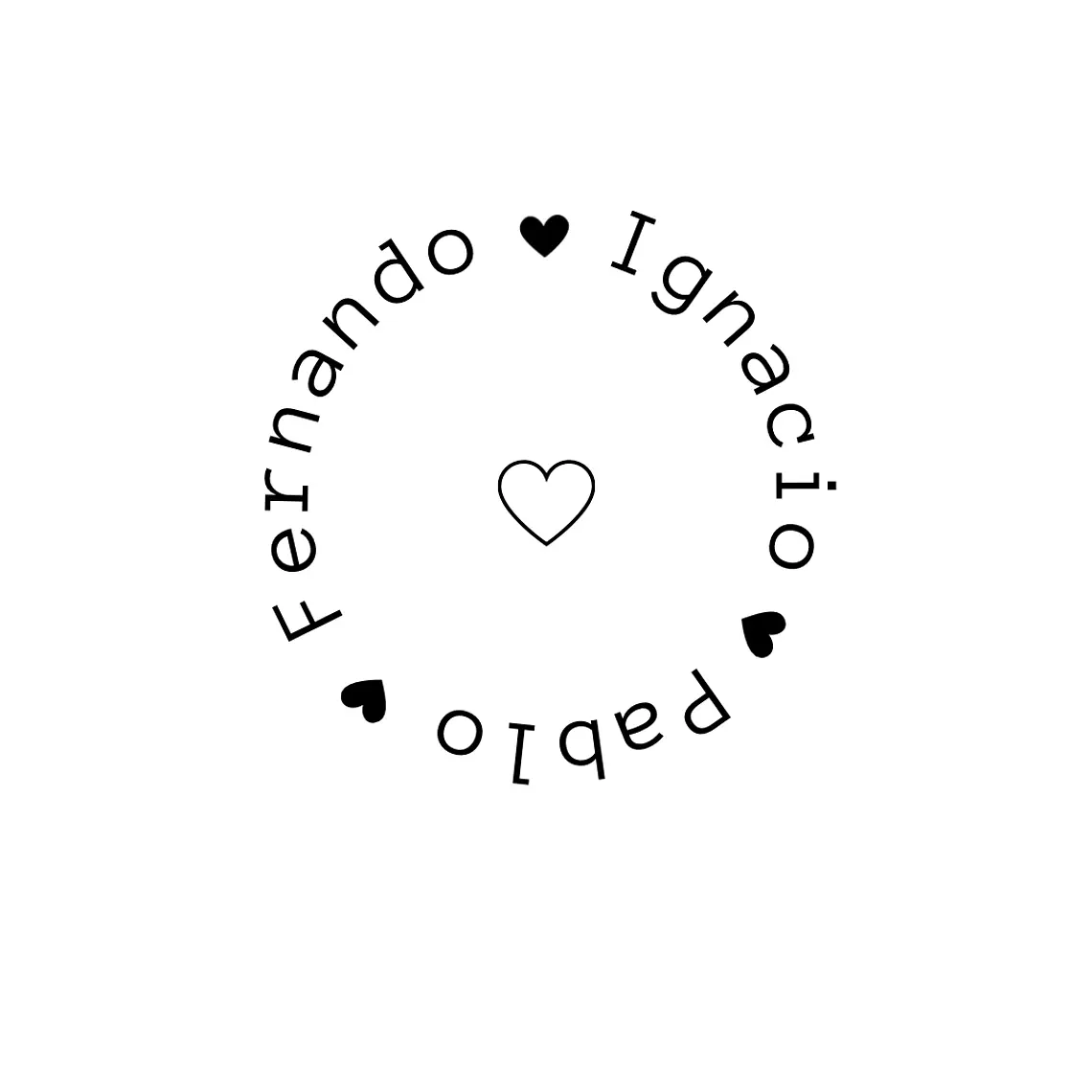 Collar Nombres Circular  4