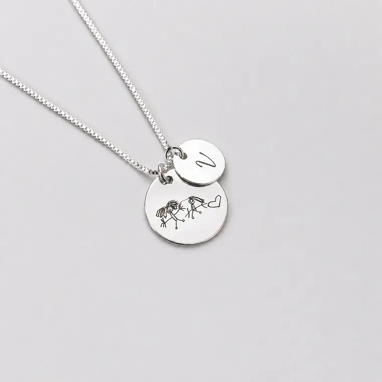 Collar Dibujo Mano Alzada  1