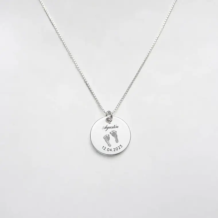 Collar Huella Pie Bebé 1