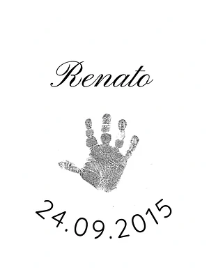 Collar Huella Mano Bebé