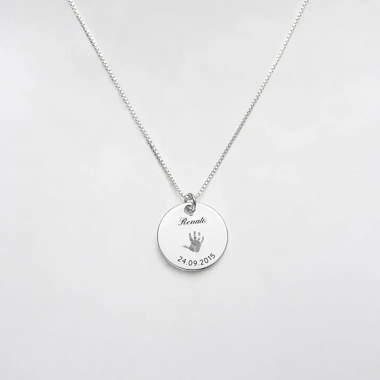 Collar Huella Mano Bebé 1
