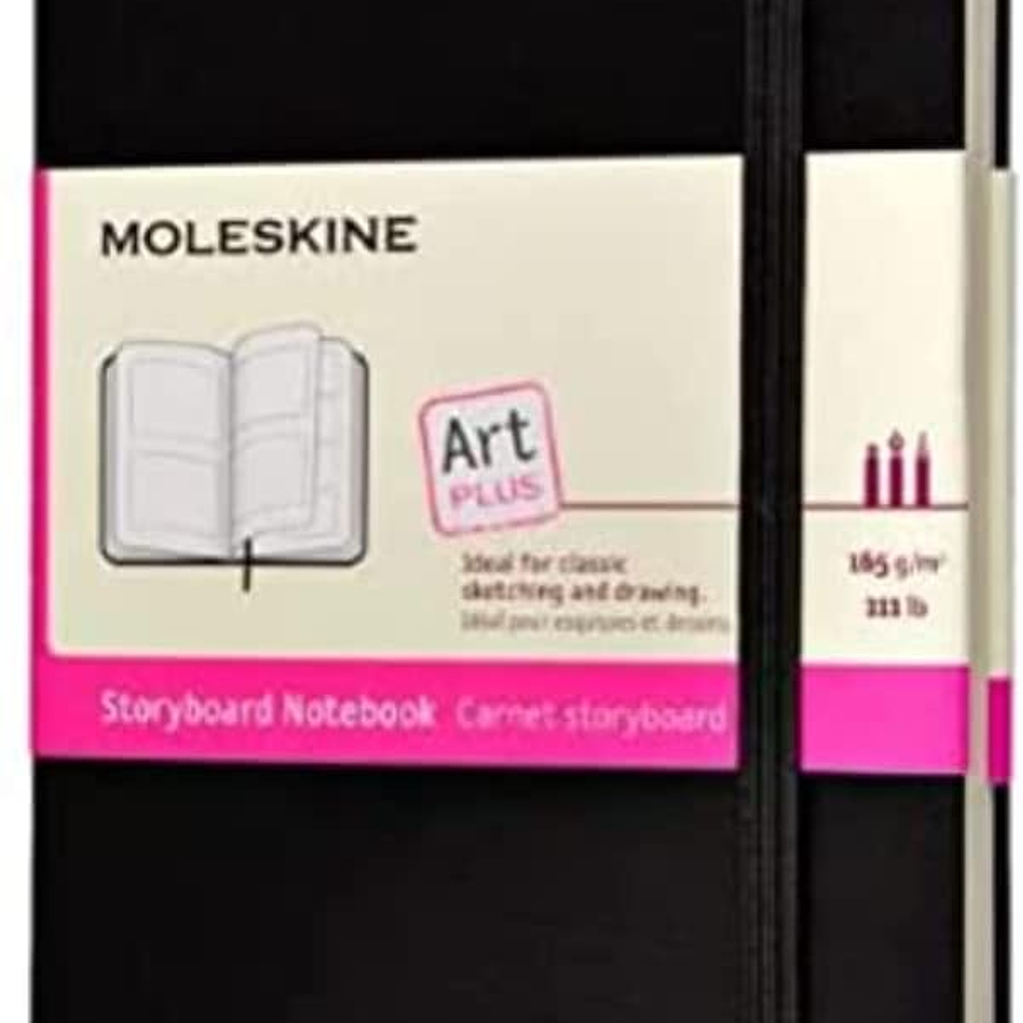 Moleskine: caderno bolso preto Storyboard  1