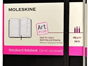 Moleskine: caderno bolso preto Storyboard 