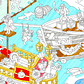 OMY Poster para colorir  - Piratas 70x100cm - thumbnail 2