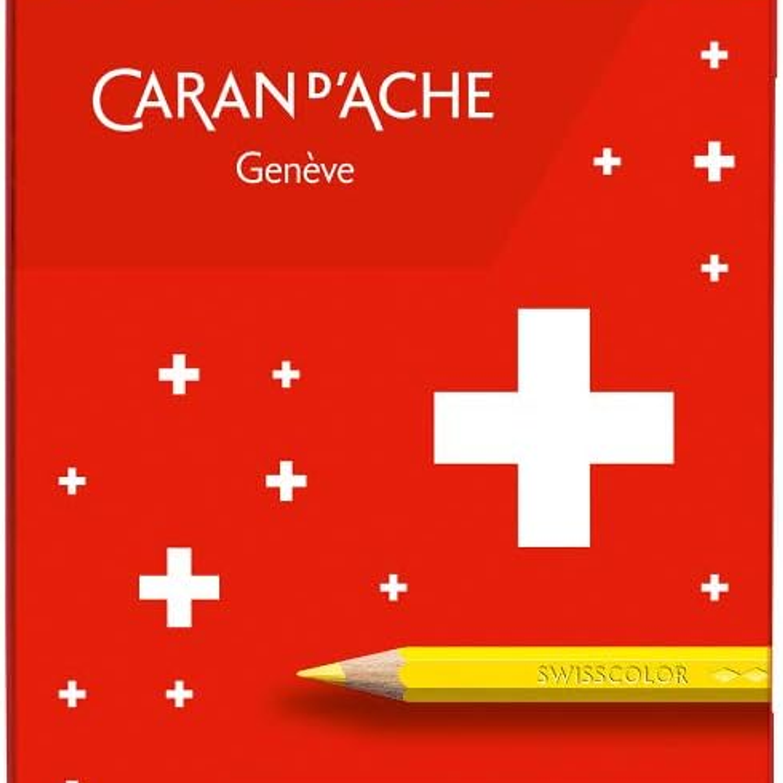 Caran D'Ache lápis de cor  aquareláveis Swisscolor caixa metálica 12 unidades 1