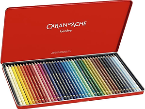 Caran D'Ache lápis de cor  aquareláveis Pablo caixa metálica 40 unidades