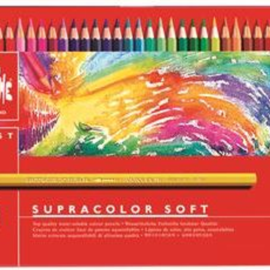 Caran D'Ache lápis de cor  aquareláveis Supracolor caixa metálica 40 unidades 2