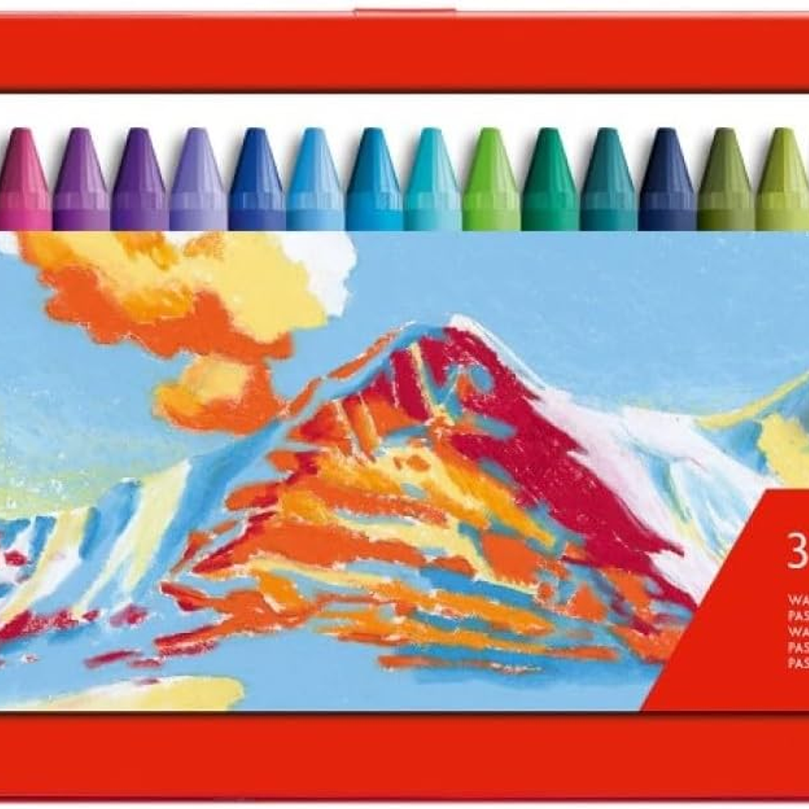 Caran D'ache Neocolor I - Conjunto de lápis de ceras de côr (30 unidades, caixa metálica) 1