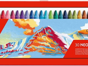 Caran D'ache Neocolor I - Conjunto de lápis de ceras de côr (30 unidades, caixa metálica)