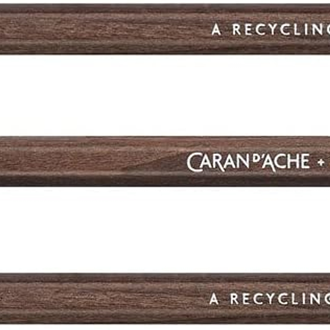 Caran d'Ache Nespresso Swiss Wood 3 lápis de grafite, castanho, 0348.100 2