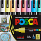  Posca Pack com 8 Marcadores PC-5M Tons Suaves - Thumbnail 1