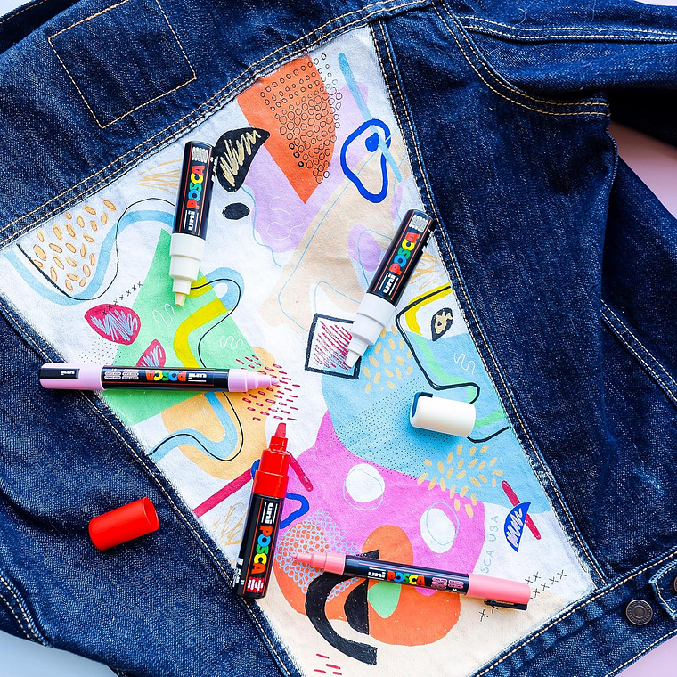  Posca Pack com 8 Marcadores PC-5M Tons Suaves 3