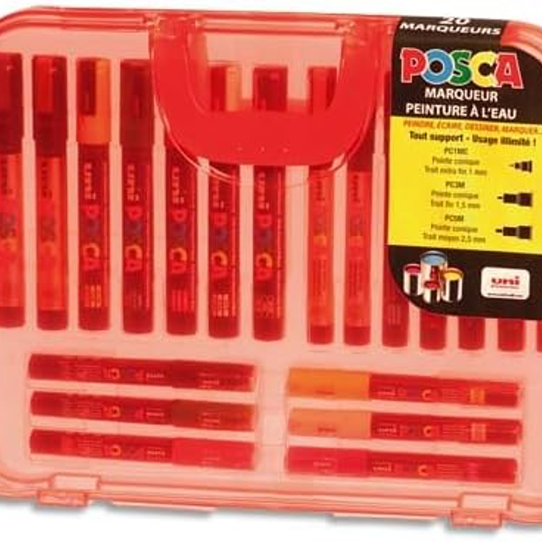 Posca - Mala com 20 Unidades -  Marcadores 1