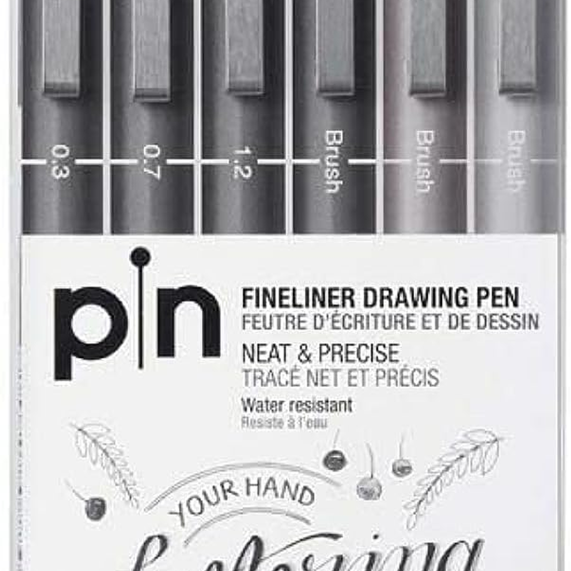 Uni ball PIN  Carteira com 6 Marcadores 