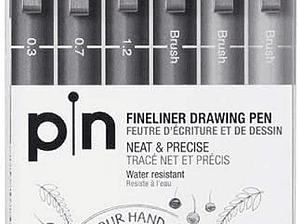 Uni ball PIN  Carteira com 6 Marcadores 