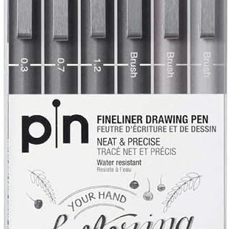 Uni ball PIN  Carteira com 6 Marcadores 