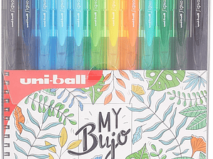Uni-ball Signo Carteira com 12 canetas roller gel UMN-155N My Bujo A