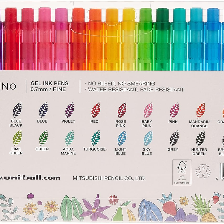 Uni-ball Signo Carteira com 21 canetas roller gel UMN-155N My Bujo 2