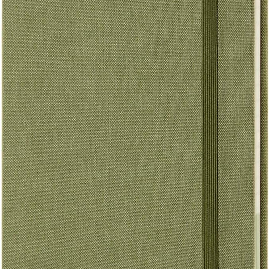 Moleskine Caderno Voyageur, Diário de Viagem, Caderno para Organizar Viagens, tamanho grande com Capa Rígida de Tecido, Cor Verde Olmo 2