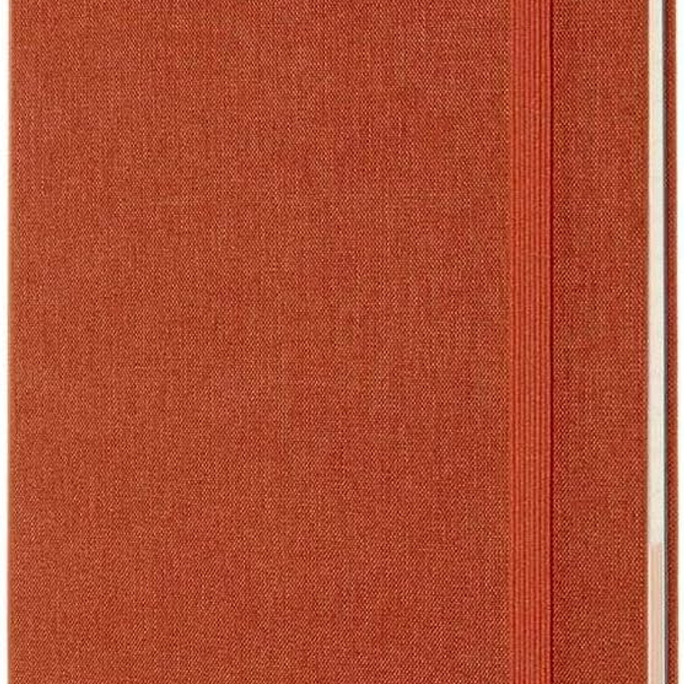 Moleskine Caderno Voyageur, Diário de Viagem, Caderno para Organizar Viagens, tamanho grande com Capa Rígida de Tecido, Cor Laranja Hibisco 2