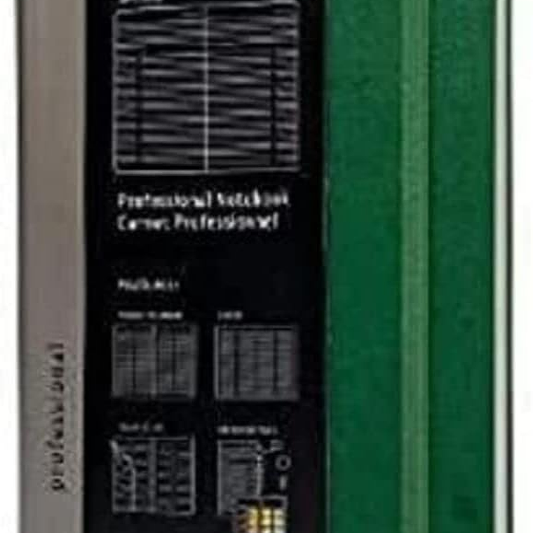 Moleskine - Pro Collection capa dura, cor verde óxido, grande 13 x 21 cm 1