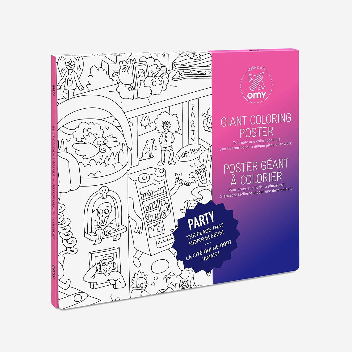 OMY Poster para colorir - Party 70x100cm 1