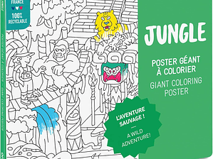  OMY Póster para colorir Selva 70x100cm