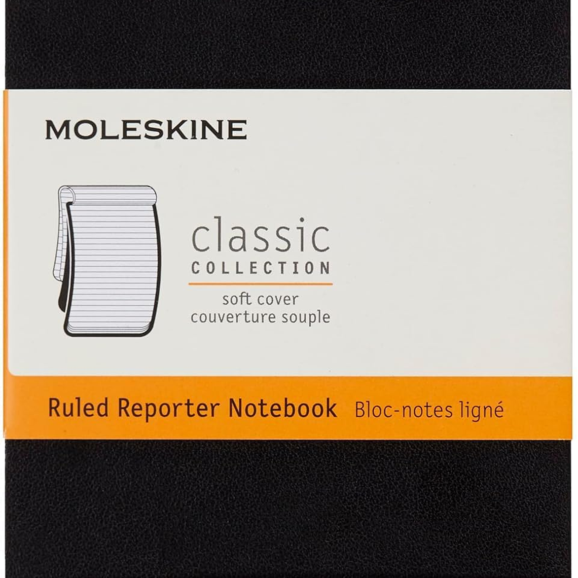 Moleskine: Bloco de Repórter Pautado Soft Bolso 1