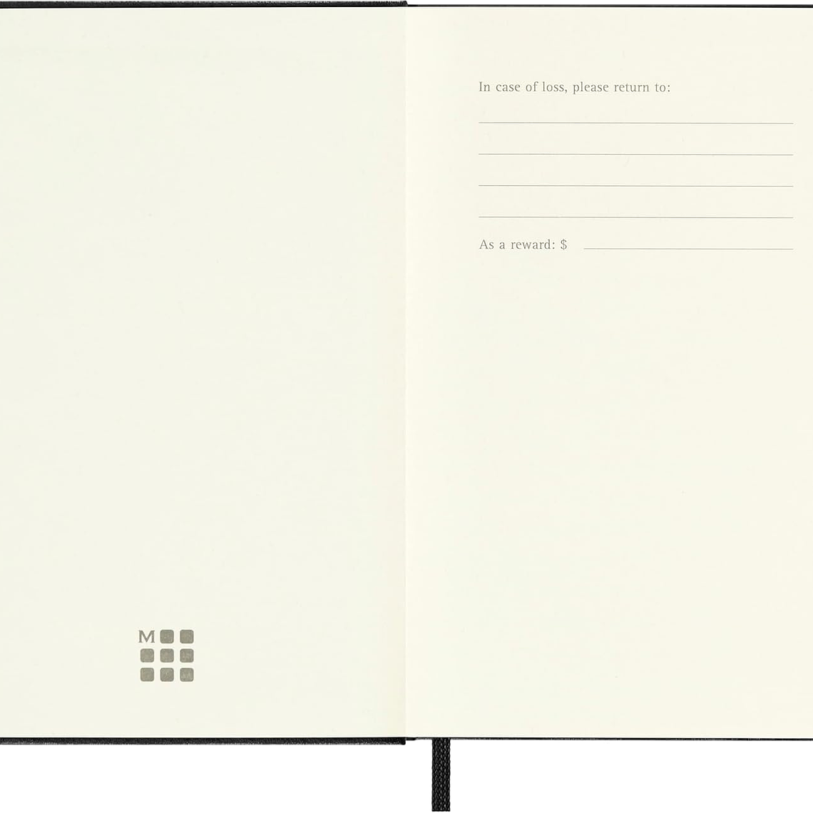 Moleskine - Caderno clássico com páginas quadriculadas, capa rígida e elástico, cor preta, de bolso 3