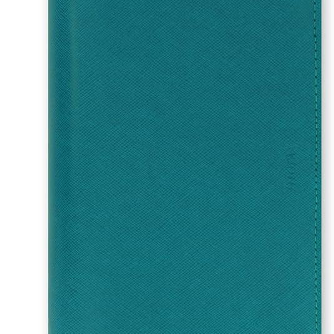 Filofax Organizador Saffiano' Compact com fecho de correr  azul Aqumarine 1